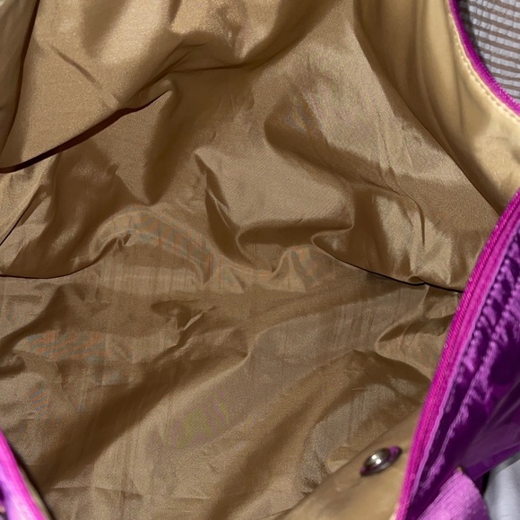 Coach Vibrant Purple Large Nylon Tote Bag Coach - Picture 6 of 6